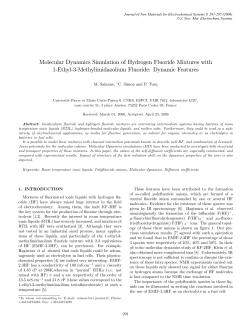 Molecular Dynamics Simulation of Hydrogen Fluoride Mixtures with