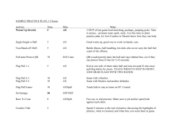 Sample Practice Plans