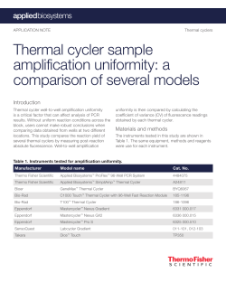 Thermal cycler sample amplification uniformity