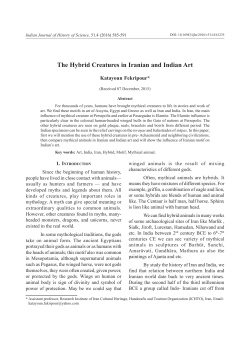 The Hybrid Creatures in Iranian and Indian Art