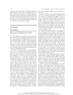 For Whom the Ontology Turns: Theorizing the