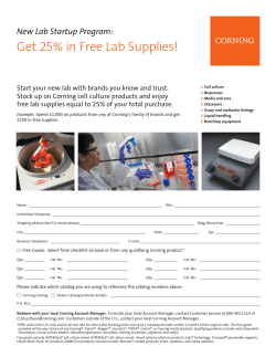 Get 25% in Free Lab Supplies!