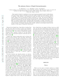 The phonon theory of liquid thermodynamics