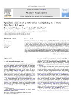Agricultural lands are hot-spots for annual runoff polluting the