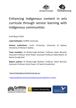 Enhancing Indigenous content in arts curricula through