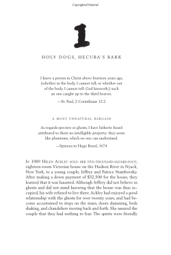 Holy Dogs, Hecuba`s Bark - Princeton University Press