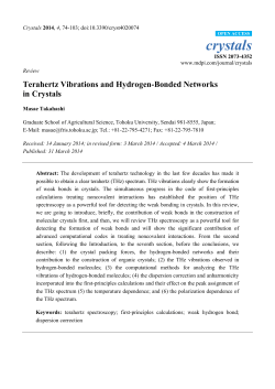 Terahertz Vibrations and Hydrogen