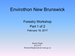 Feb 18, 2017 Forestry Presentation slides part 1 of 2