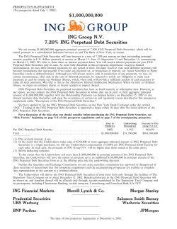 1000000000 ING Groep NV 7.20% ING Perpetual Debt Securities