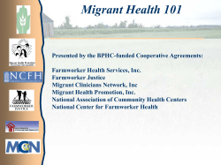 Migrant Health 101