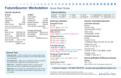 FutureSource&reg; Workstation Quick Start Guide
