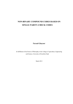 non-binary compound codes based on single parity