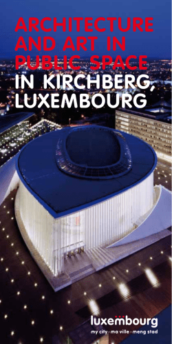 architecture and art in public space in kirchberg, luxembourg