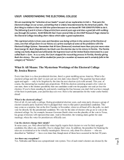 Electoral College Explained