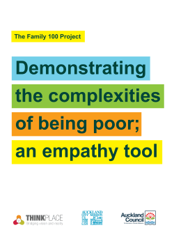Demonstrating the Complexities of Being Poor – An Empathy Tool