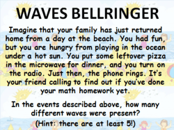 A wave is a disturbance that transmits energy through space or matter.