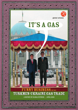 Funny Business in the Turkmen-Ukraine Gas Trade