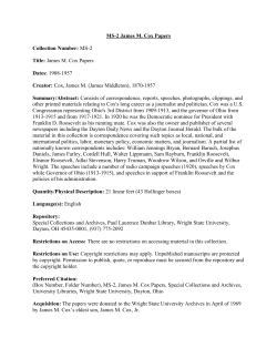 JAMES M - Wright State University Libraries