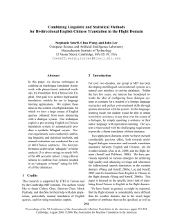 Combining Linguistic and Statistical Methods for Bi
