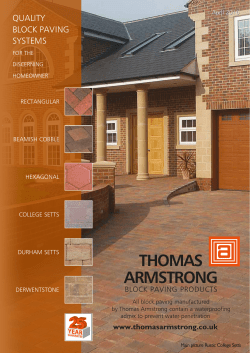 Paving Brochure - Thomas Armstrong