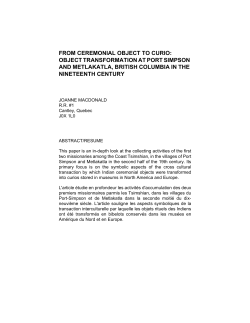 from ceremonial object to curio