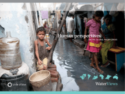 Human Perspectives on the Global Water Crisis