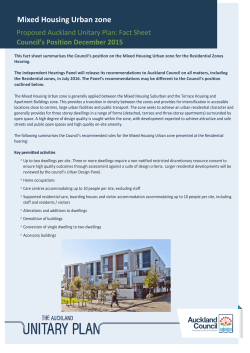 Mixed Housing Urban zone