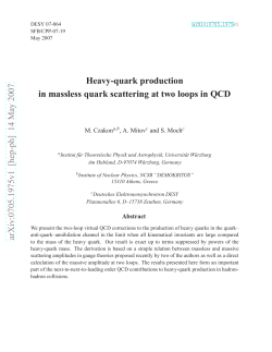 Heavy-quark production in massless quark scattering at two loops in
