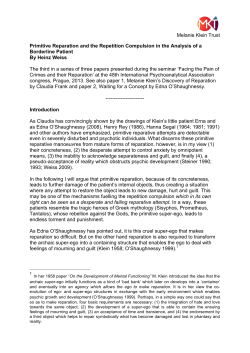 Primitive Reparation and the Repetition