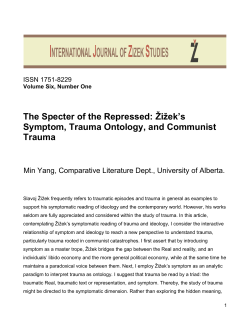 this PDF file - International Journal of Zizek Studies