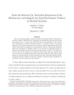 From the Bottom-Up - Southern California Comparative Political