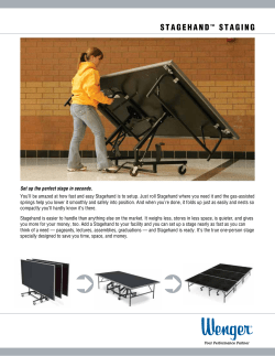 stagehand™ staging - Wenger Corporation