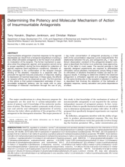 Determining the Potency and Molecular Mechanism of Action of