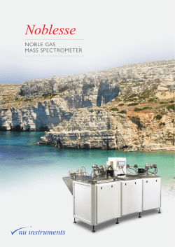 NoBLE GAS MASS SPECTRoMETER