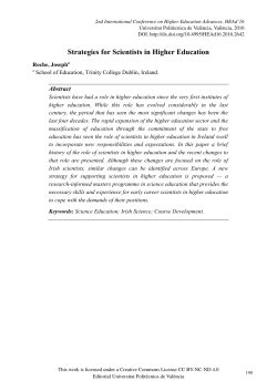 Strategies for Scientists in Higher Education