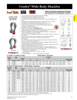 Crosby&reg; Wide Body Shackles