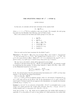 Theorem 1. - UConn Math