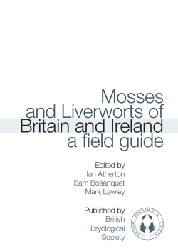 Mosses and Liverworts of Britain and Ireland a field guide