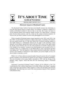 Newsletter Fall 2012