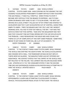 2009 toyota camry - The Safety Institute