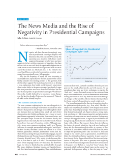 The News Media and the Rise of Negativity in Presidential Campaigns