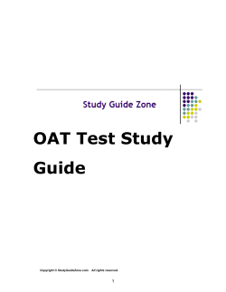 OAT Test Study Guide