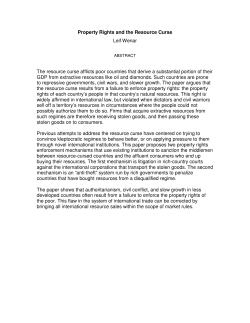 Property Rights and the Resource Curse