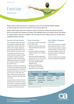 Exercise - Osteoporosis Australia