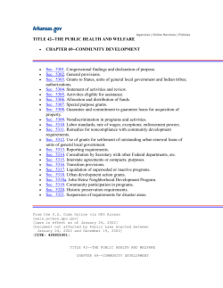 Housing and Community Development Act of 1974