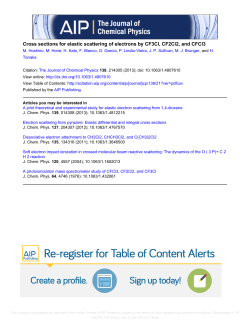 Cross sections for elastic scattering of electrons by CF3Cl, CF2Cl2