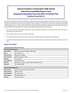 Samuel Gompers Continuation High School School