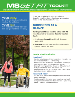 Get Fit Toolkit - MS Society of Canada