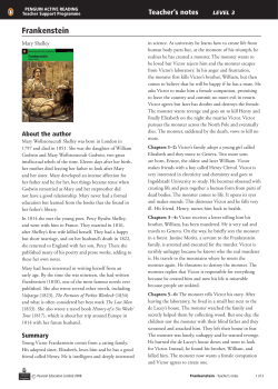 Frankenstein - Penguin Readers