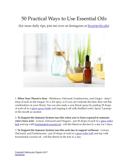 50 Practical Ways to Use Essential Oils Final